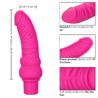 Rechargeable Power Stud Curvy Pink