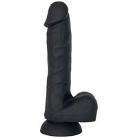 7.5" Silicone + Metal Cock + Balls