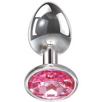 3" Pink Gem Medium Butt Plug