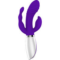 8"  Disco Triple Play Rabbit Vibrator