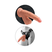 7" 3D Cock + Swinging Balls