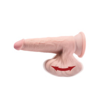 8" 3D Cock + Swinging Balls