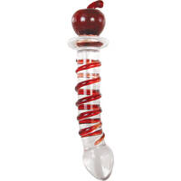 8" Twisted Crystal Glass Dildo