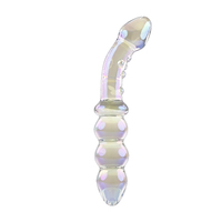 Playboy Pleasure JEWELS DOUBLE Clear Glass 17.1 cm Double Ended Dildo