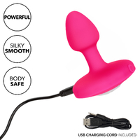 Cheeky Gems Small Rechargeable Vibrating Probe - Pink