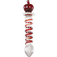 8" Twisted Crystal Glass Dildo