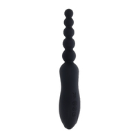 Playboy Pleasure LET IT BEAD Black 23.1 cm USB Rechargeable Vibrating Anal Beads with Clitoral Suction