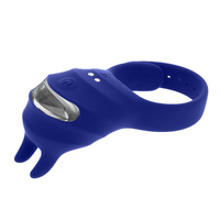 Zero Tolerance ADJUSTABLE FUN RING Blue USB Rechargeable Cock Ring with Wireless Remote