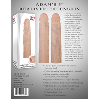 3" Realistic Penis Sleeve