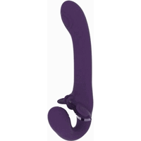 5" Satu Vibrating Strapless Strap On