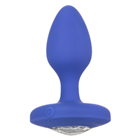 Cheeky Gems Medium Rechargeable Vibrating Probe - Blue