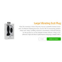 Large Vibrating Butt Plug