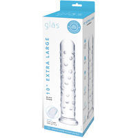 10" Extra Large Glass Dildo 10" Extra Large Glass Dildo