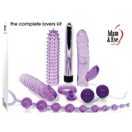 Adam & Eve The Complete Lovers Kit Purple Couples Kit - 7 Piece Set