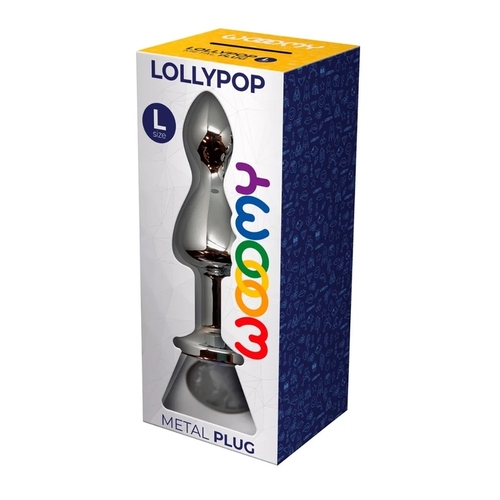 WOOOMY Lollypop Double Ball Metal Plug White L