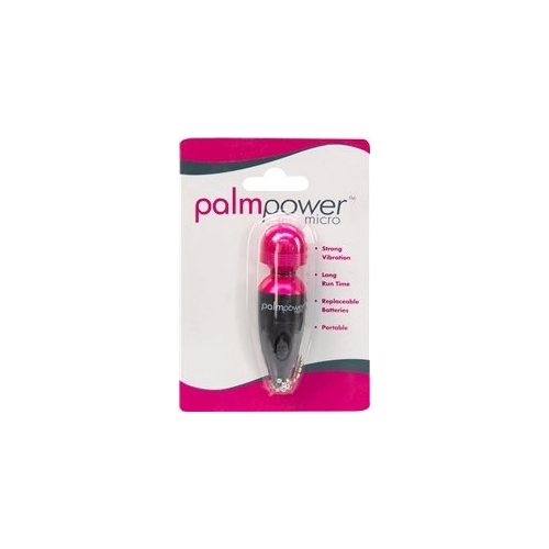 Palm Power Micro Massager Key Chain Fuschia