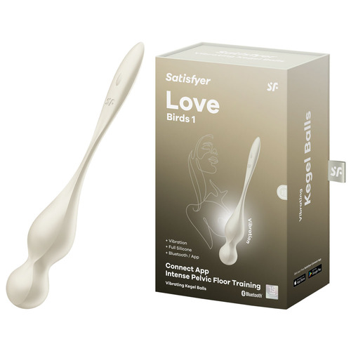 Satisfyer Love Birds 1 - White White USB Rechargeable Pelvic Floor Trainer with App Control