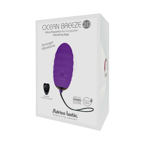 Ocean Breeze Rechargeable Bullet with Remote Purple 2.0