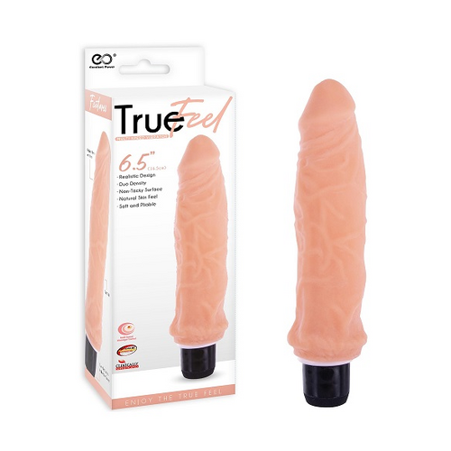 TRUE FEEL 6.5 REALISTIC VIBRATOR FLESH