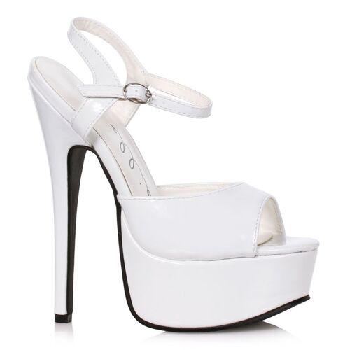 Stiletto Sandal White 6.5in