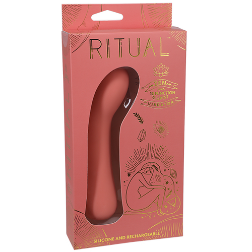 RITUAL Zen Rechargeable Silicone G-Spot Vibe Coral