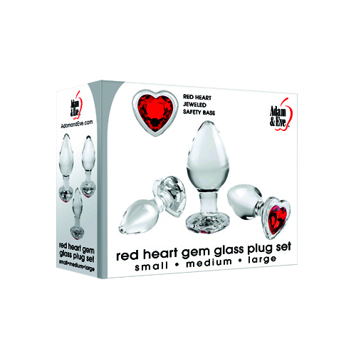 Glass Gem Heart Anal Trainer Kit