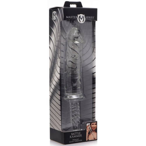 11" Battle Rammer Phallic Glass Dildo