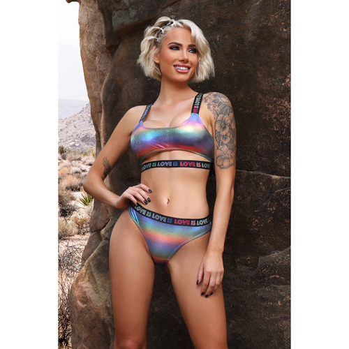 Vibes Love is Love Crop Top/Panty M/L 