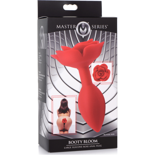 Large Rose Silicone Butt Plug