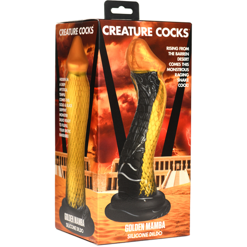 Golden Snake Silicone Dildo