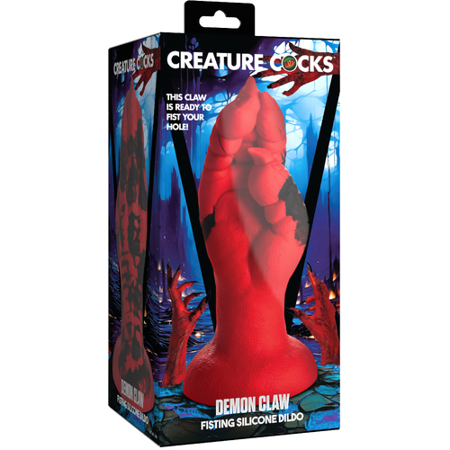 Creature Cocks Demon Claw Fisting Silicone Dildo Red 21.8 cm Claw Fantasy Dildo