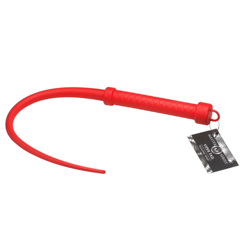 Master Series Viper Tail - Red Red Silicone Whip