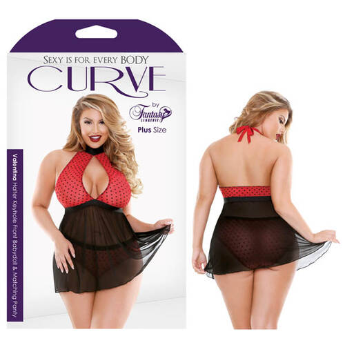 Curve Valentina Babydoll/Panty 1X/2X 