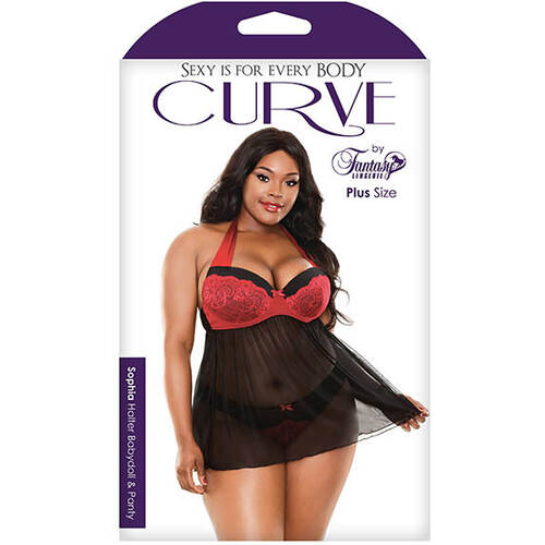 Curve Sophia Babydoll/Panty3X/4X 