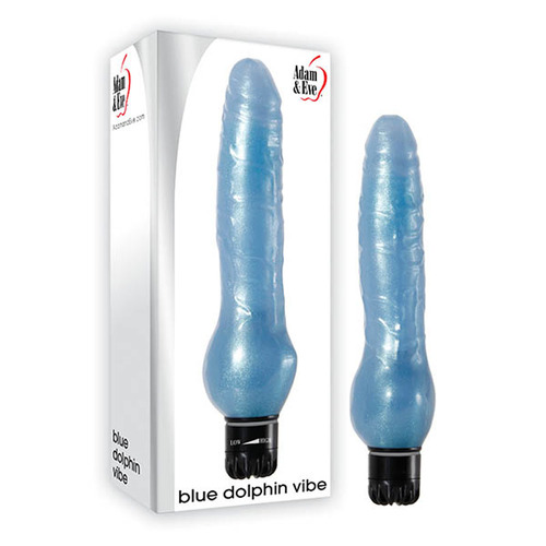 Adam & Eve Blue Dolphin Vibe Blue 21.6 cm (8.5'') Vibrator