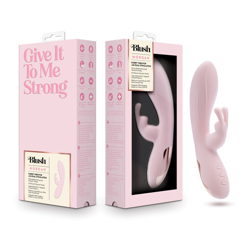 Blush - Morgan Pink 19.7 cm USB Rechargeable Rabbit Vibrator