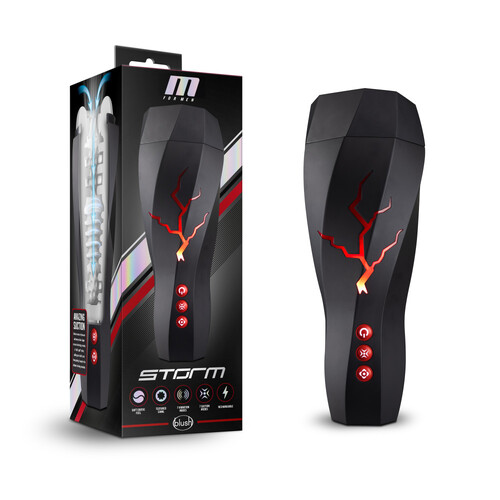 M For Men - Storm USB Rechargeable Milking & Vibrating Auto Stroker