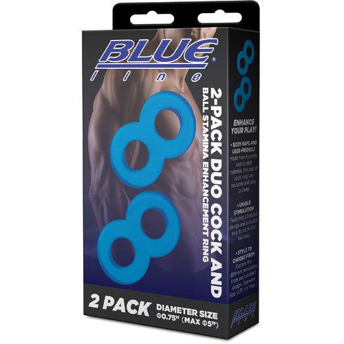 2-Pack Duo Cock And Ball Stamina Enhancement Ring