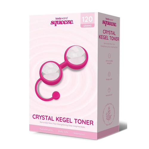 Bodywand Squeeze Crystal Kegel Toner Glass Weighted Kegel Balls Set