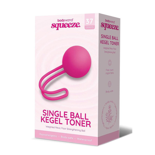 Bodywand Squeeze Single Ball Kegel Toner Pink Kegel Ball - 37 grams