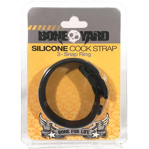 Silicone 3 Snap Cock Ring