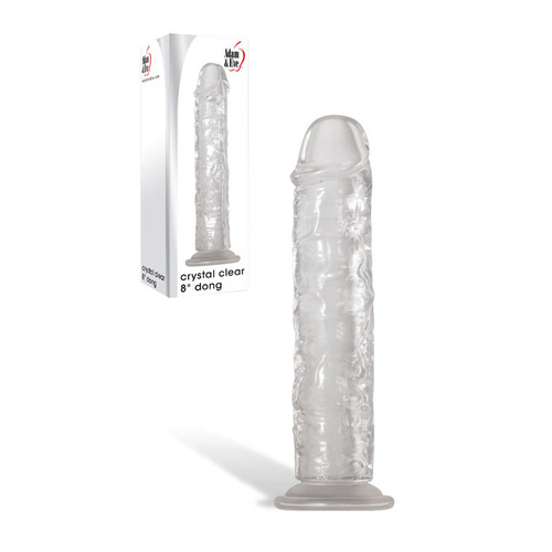 Adam & Eve Crystal Clear 8'' Dong Clear 20.3 cm Dong