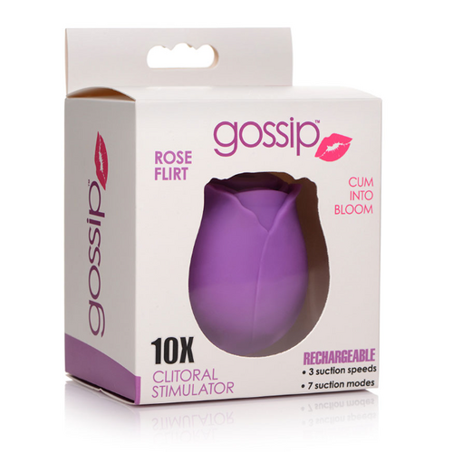 GOSSIP CUM INTO BLOOM CLITORAL VIBRATOR - ROSE FLIRT