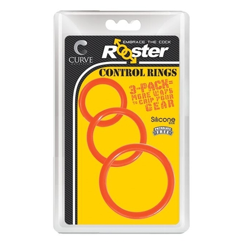 Rooster Control Rings - Orange