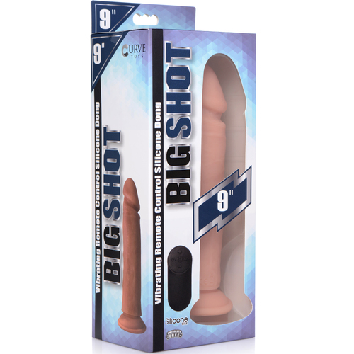 9" Vibrating Silicone Cock