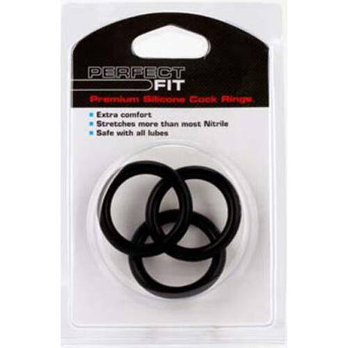 Silicone Medium Cock Rings x3