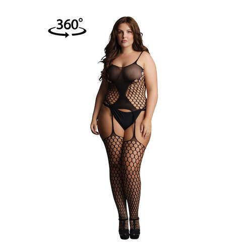 Fence Net Suspender Bodystocking OSX