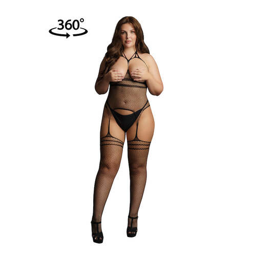 Strappy suspender bodystocking OXS