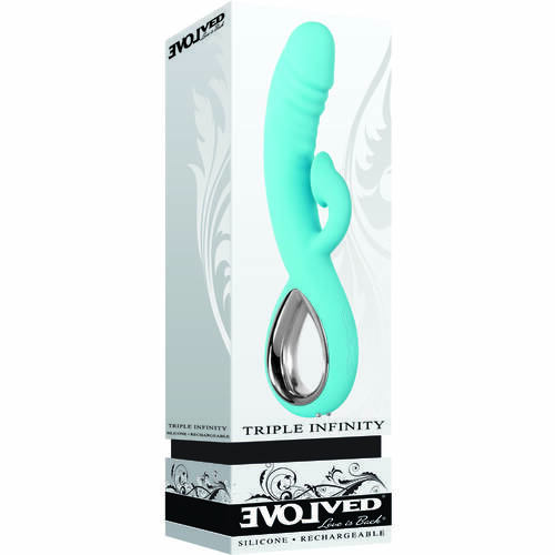  9.5" Triple Infinity Rabbit Vibrator