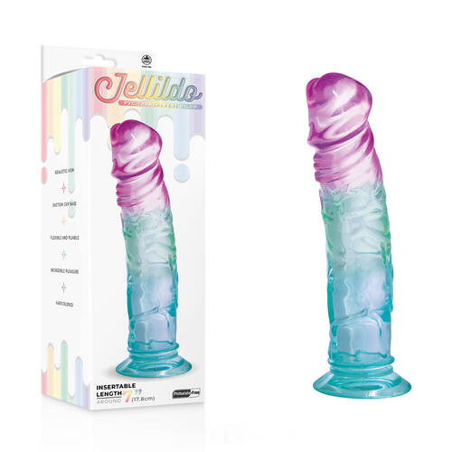 Jellido 18cm Dildo Clear Coloured 18 cm Dildo